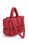 Quilted Puffer Convertible Tote Bag - Whatever You Like Shop