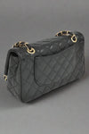 Quilted Turn Lock Convertible Shoulder Bag - Whatever You Like Shop