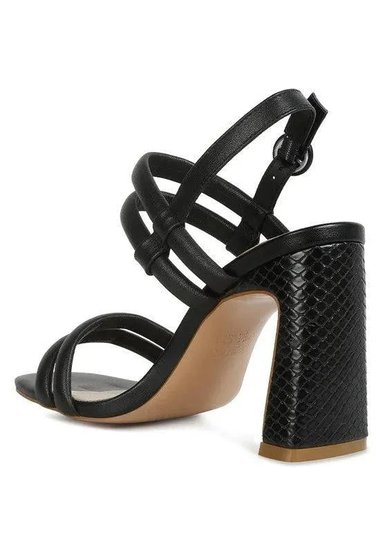 Rag & Co AVIANNA Slim Block Heel Sandal - Whatever You Like Shop