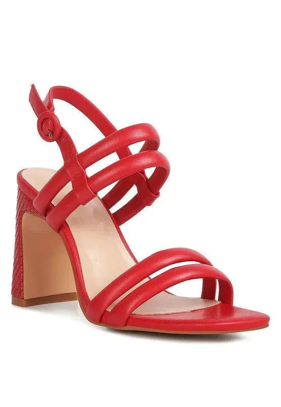 Rag & Co AVIANNA Slim Block Heel Sandal - Whatever You Like Shop