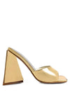 Rag & Co LOVEBUG TRIANGULAR BLOCK HEEL SANDALS - Whatever You Like Shop