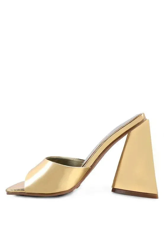 Rag & Co LOVEBUG TRIANGULAR BLOCK HEEL SANDALS - Whatever You Like Shop