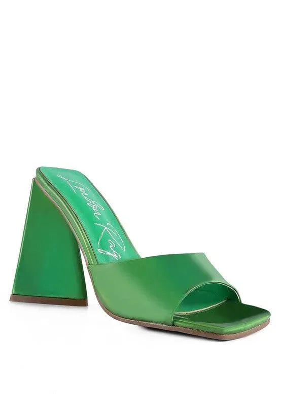 Rag & Co LOVEBUG TRIANGULAR BLOCK HEEL SANDALS - Whatever You Like Shop