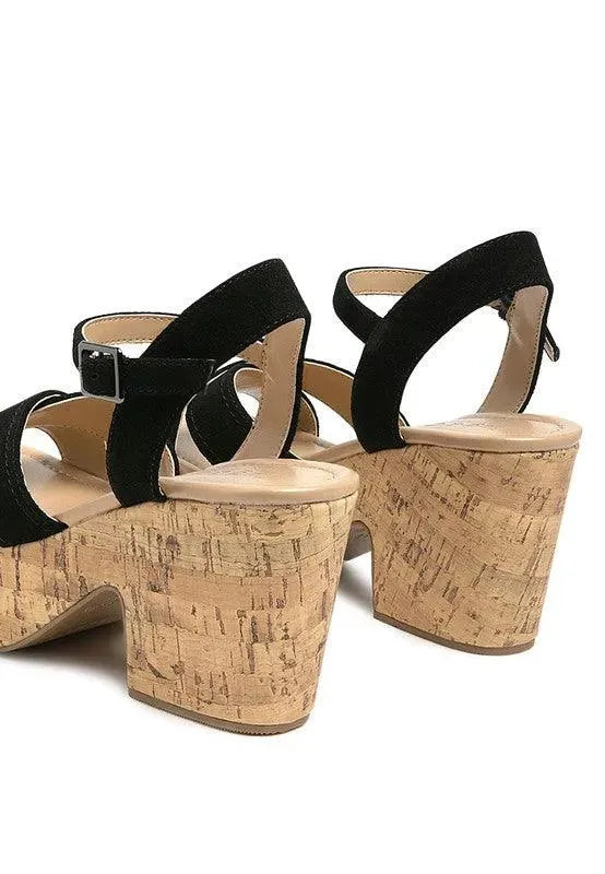 Rag & Co ULLA HIGH HEELED BLOCK SANDAL - Whatever You Like Shop