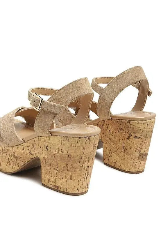 Rag & Co ULLA HIGH HEELED BLOCK SANDAL - Whatever You Like Shop