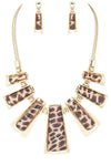 Resin Bars Statement Necklace Set - Whatever You Like Shop