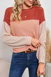 Ribbed Color Block Tunic - Whatever You Like Shop