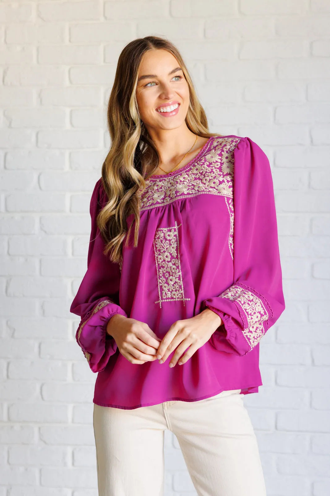 Rodeo Queen Embroidered Blouse - Whatever You Like Shop