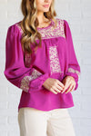 Rodeo Queen Embroidered Blouse - Whatever You Like Shop