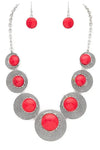 Round Stone Western Necklace Set - Whatever You Like Shop