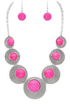 Round Stone Western Necklace Set - Whatever You Like Shop