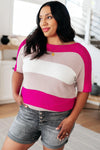 Rows Of Rose Knit Top - Whatever You Like Shop