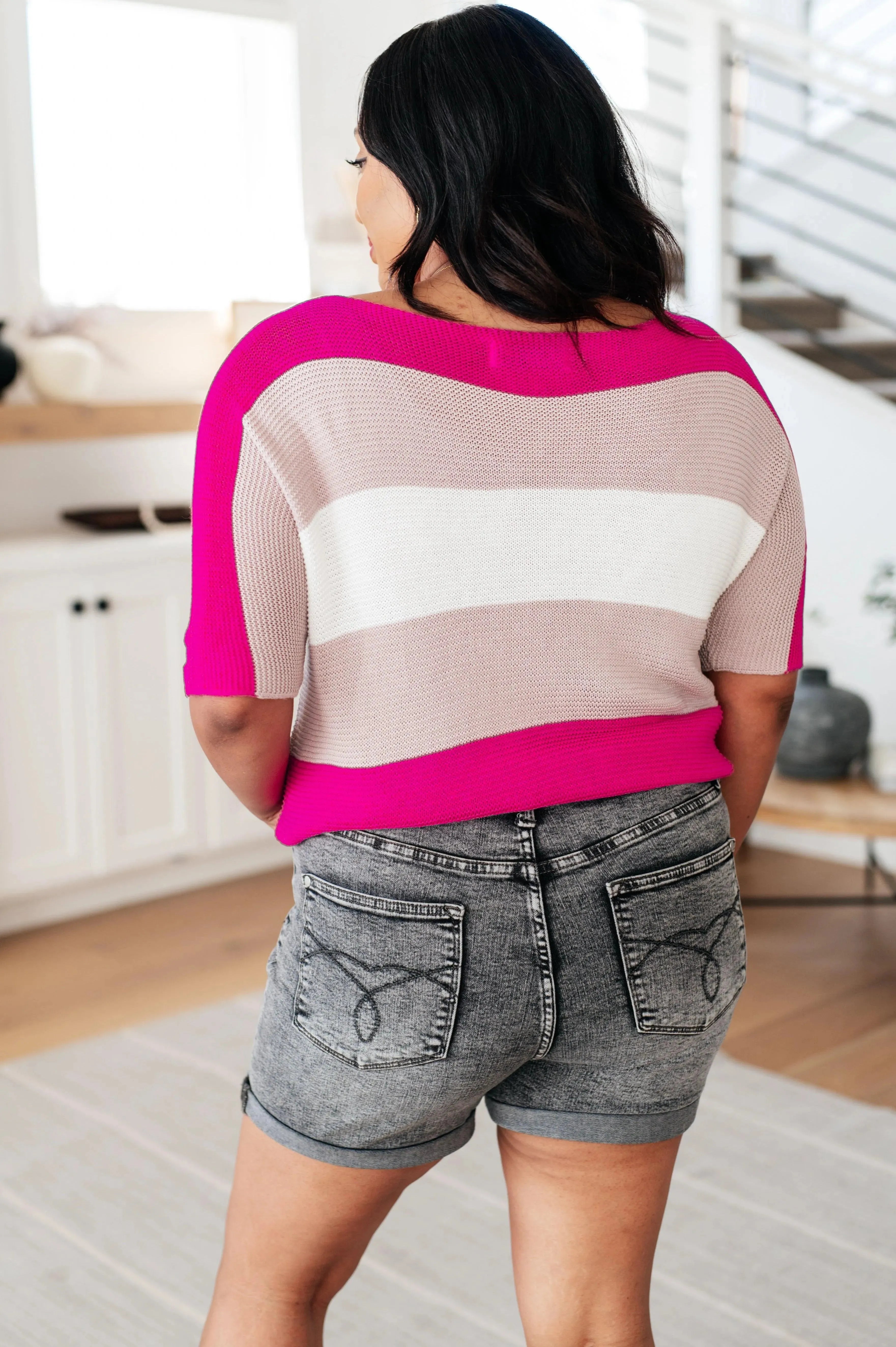 Rows Of Rose Knit Top - Whatever You Like Shop