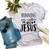 Running On Coffee and Jesus T-Shirt Bella Canvas Delivered in 7 Days - Whatever You Like Shop