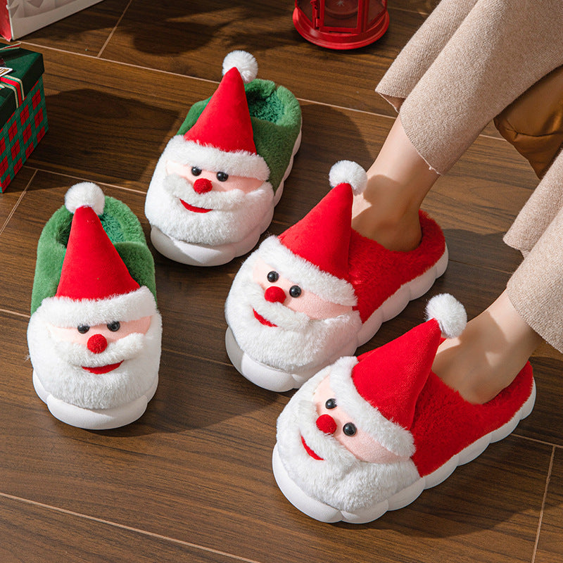 Santa Thick-Soled Slippers - Whatever You Like Shop