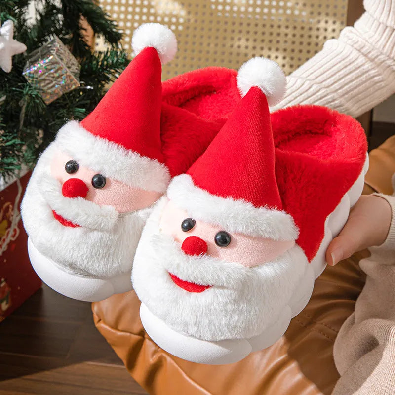 Santa Thick-Soled Slippers - Whatever You Like Shop