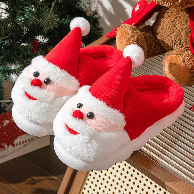 Santa Thick-Soled Slippers - Whatever You Like Shop