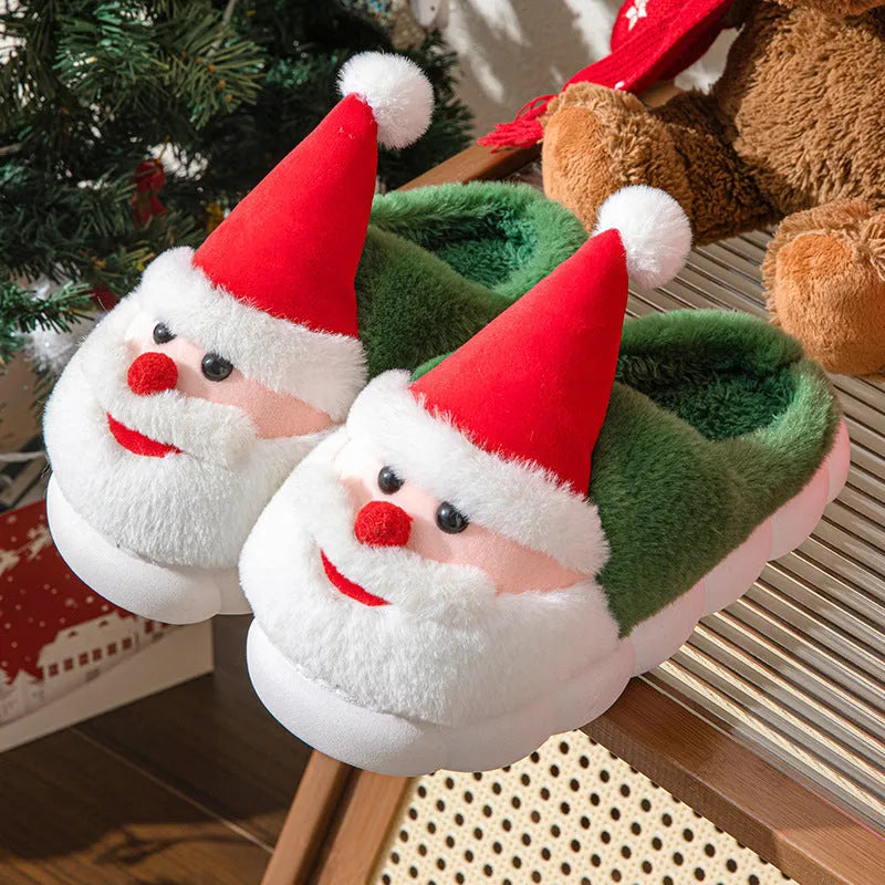 Santa Thick-Soled Slippers - Whatever You Like Shop