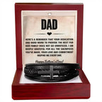 Shop Men's Cross Bracelet for Dad with Message Card - Whatever You Like Shop