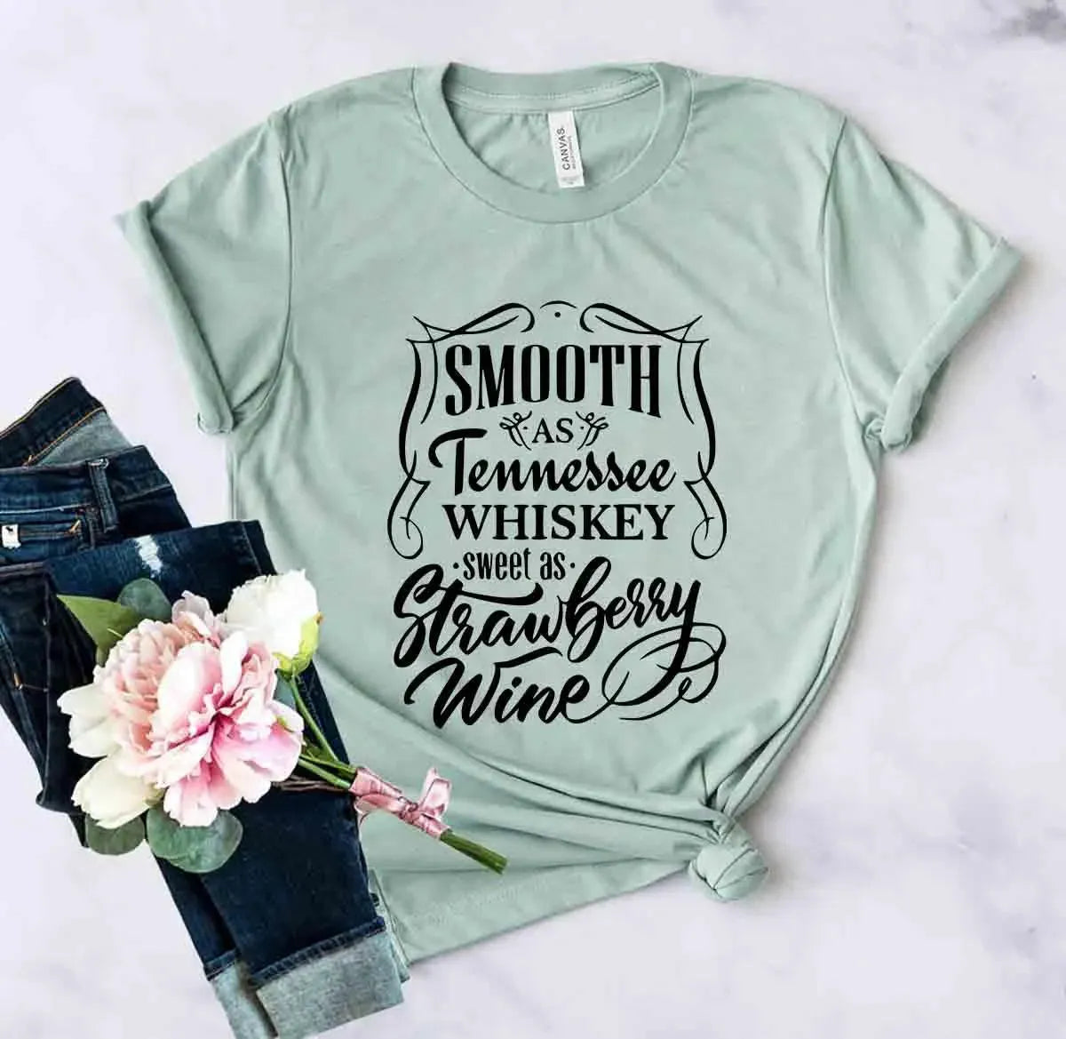 Smooth As Tennessee Whiskey-Bella Canvas T-Shirt - Whatever You Like Shop