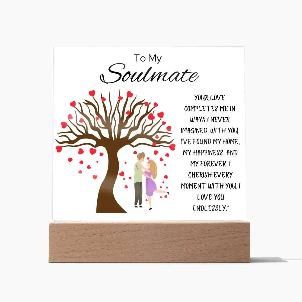 Soulmate Acrylic Square Plaque - Whatever You Like Shop