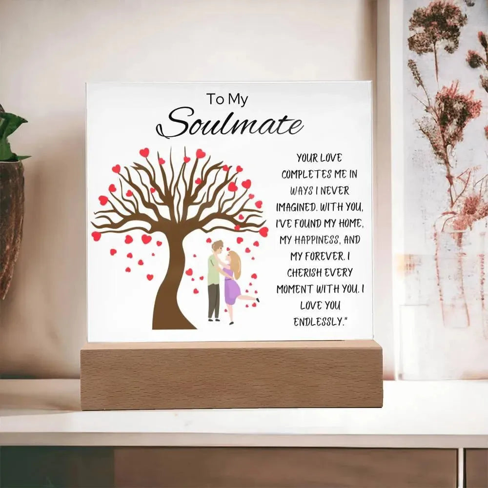 Soulmate Acrylic Square Plaque - Whatever You Like Shop