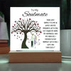 Soulmate Acrylic Square Plaque - Whatever You Like Shop