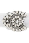 Squash Blossom Oversize Stone Cuff - Whatever You Like Shop