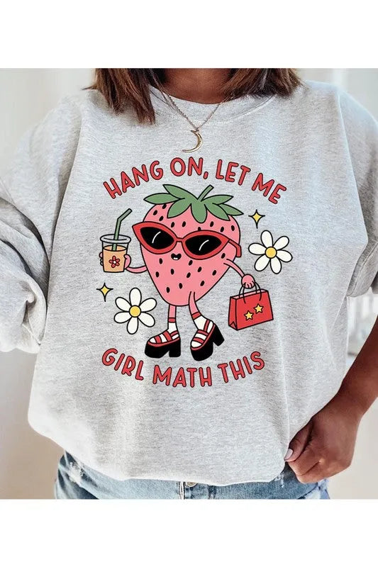 Strawberry Shopping Graphic Fleece Sweatshirts - Whatever You Like Shop