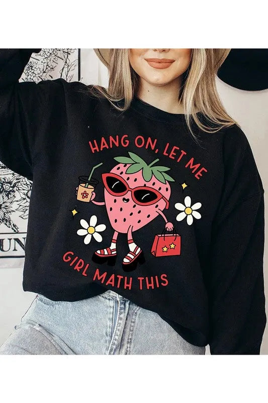 Strawberry Shopping Graphic Fleece Sweatshirts - Whatever You Like Shop