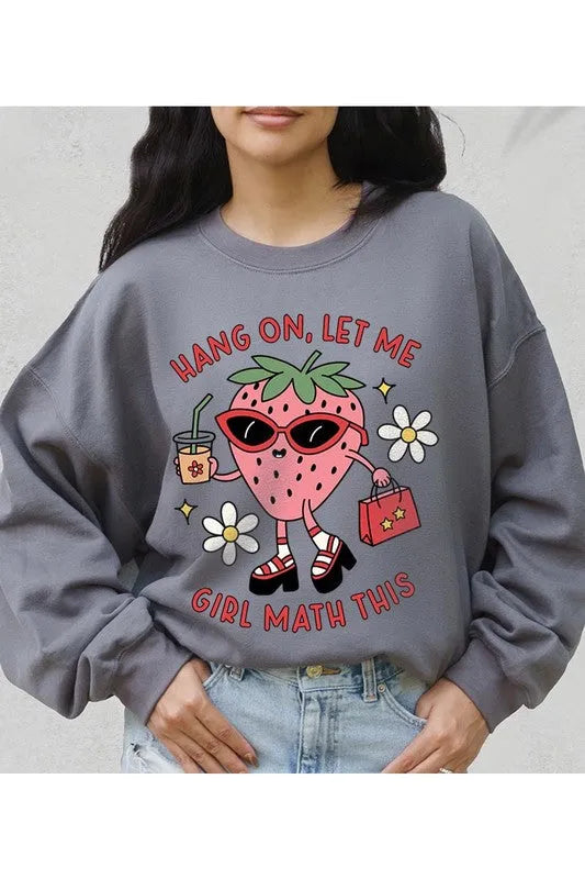 Strawberry Shopping Graphic Fleece Sweatshirts - Whatever You Like Shop