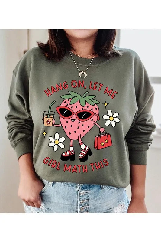 Strawberry Shopping Graphic Fleece Sweatshirts - Whatever You Like Shop