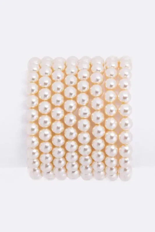 Strech Pearl Bracelet Set - Whatever You Like Shop