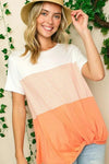 Stripe Color Block Tunic Top - Whatever You Like Shop