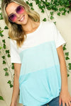 Stripe Color Block Tunic Top - Whatever You Like Shop