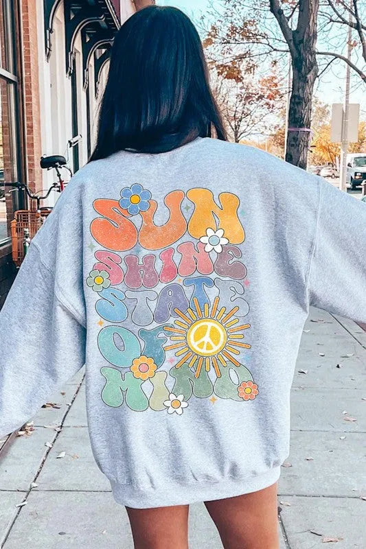 Sunshine State of Mind Graphic Fleece Sweatshirts - Whatever You Like Shop