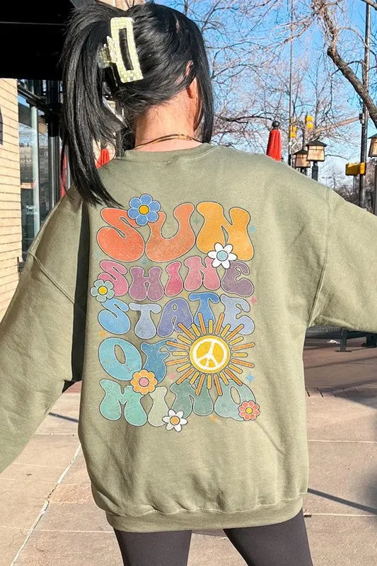 Sunshine State of Mind Graphic Fleece Sweatshirts - Whatever You Like Shop