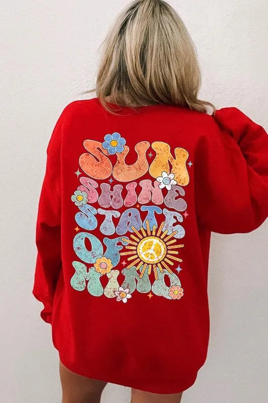 Sunshine State of Mind Graphic Fleece Sweatshirts - Whatever You Like Shop