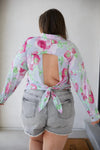 Thinking On It Open Back Floral Top - Whatever You Like Shop