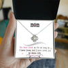 To My Mom, I Loved You My Whole Life - Love Knot Necklace - Whatever You Like Shop