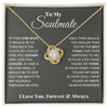 To My Soulmate, In Your Heart I Found My Love - Love Knot Necklace - Whatever You Like Shop