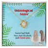 To My Unbiological Sister, I Have You - Love Knot Necklace - Whatever You Like Shop