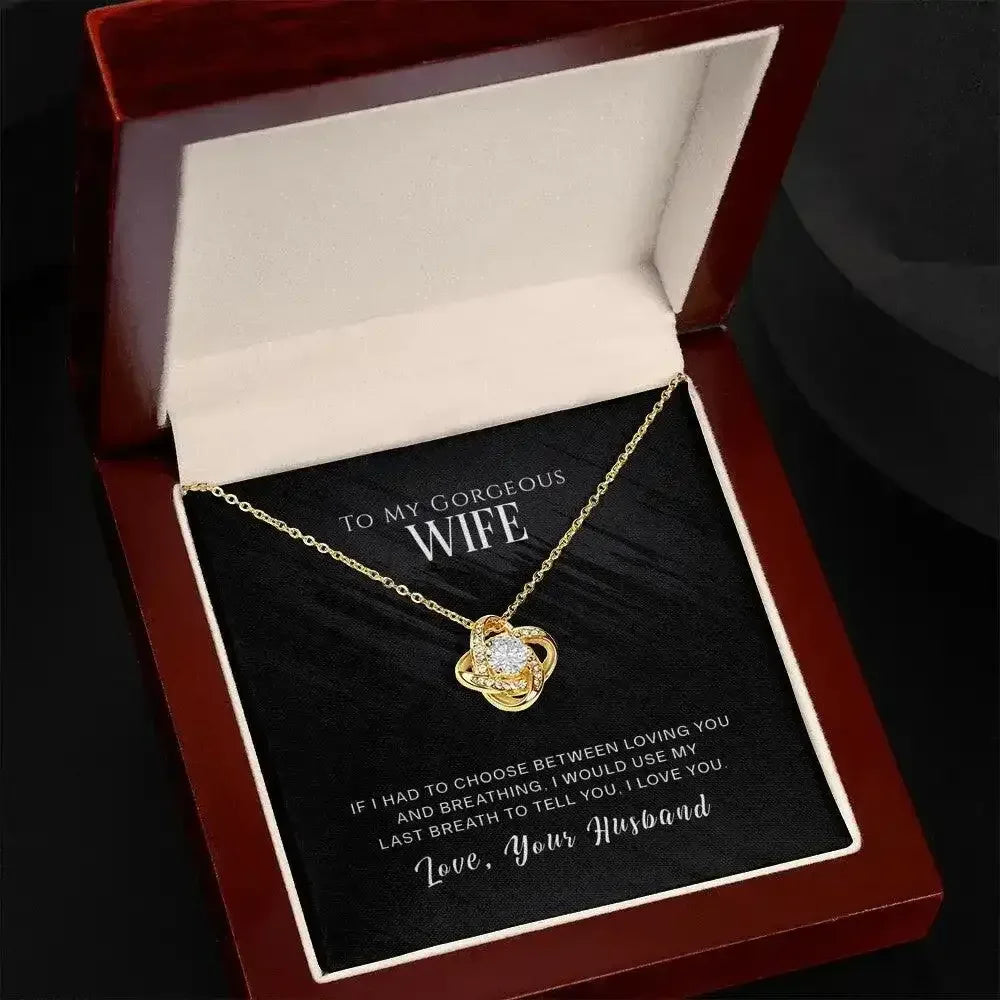 Gorgeous Wife - Love Knot Necklace - Whatever You Like Shop