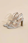 Top Guy DEVIN-1 Silver Rhinestone Heels - Whatever You Like Shop