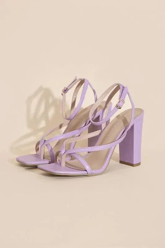 Top Guy NILE-5 Thong Strappy Heels - Whatever You Like Shop