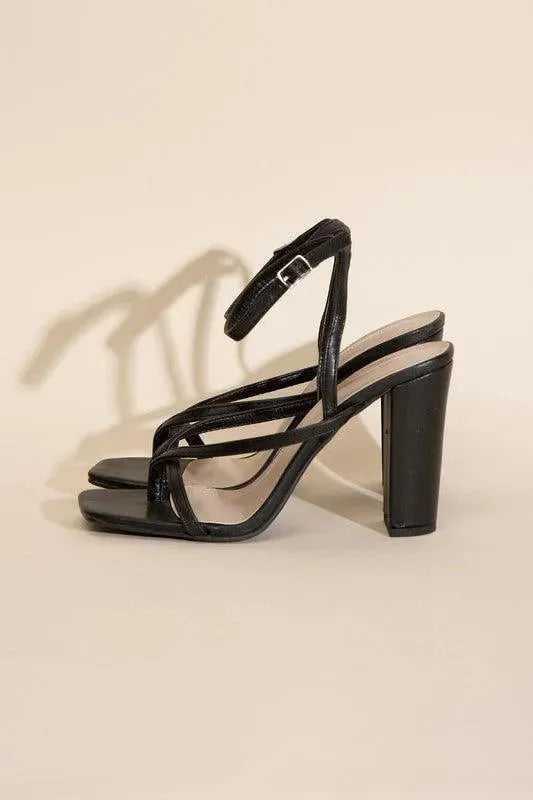 Top Guy NILE-5 Thong Strappy Heels - Whatever You Like Shop