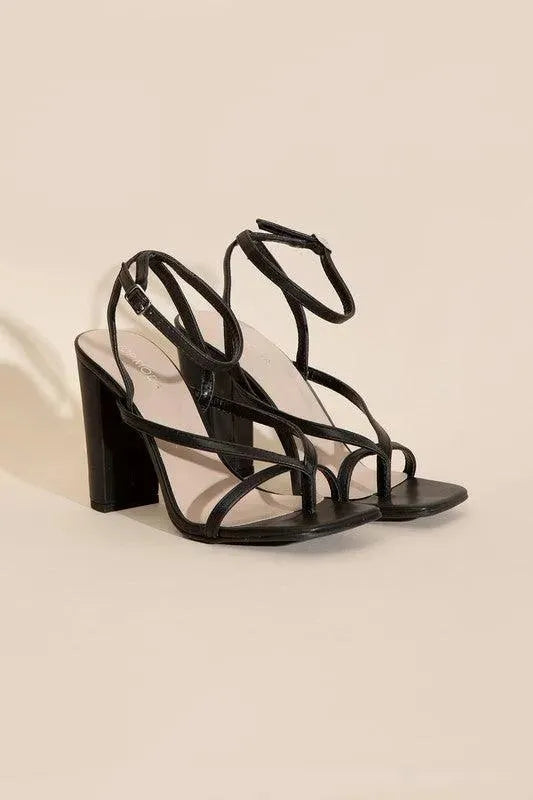 Top Guy NILE-5 Thong Strappy Heels - Whatever You Like Shop