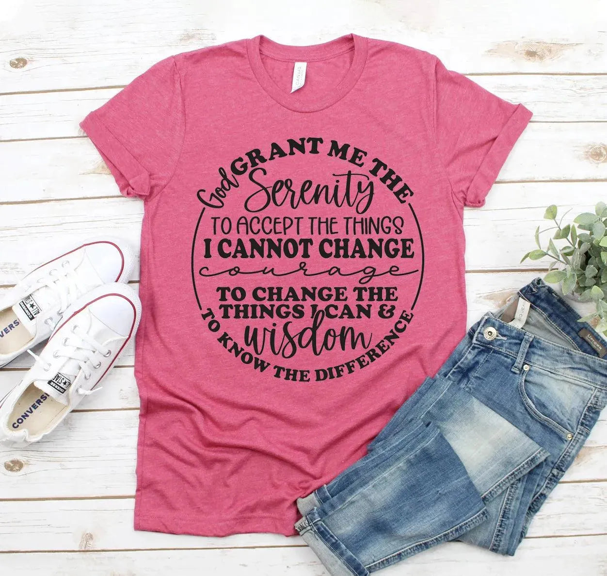 Women’s Bella Canvas God Grant Me The Serenity T-shirt - Whatever You Like Shop