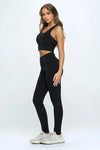 Women's Two Piece Activewear Set Cut Out Detail - Whatever You Like Shop