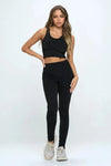 Women's Two Piece Activewear Set Cut Out Detail - Whatever You Like Shop